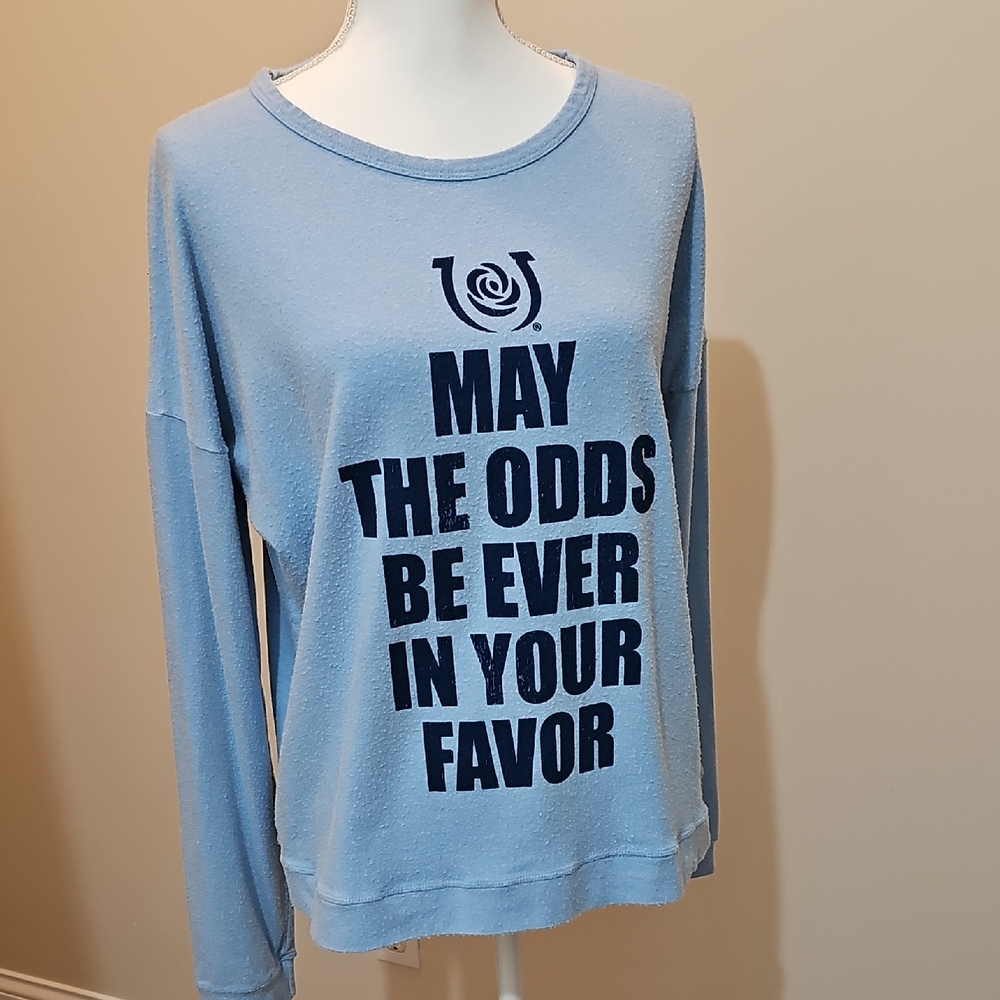 Original Retro Brand Blue Long Sleeve Boxy Sweatshirt